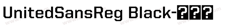 UnitedSansReg Black字体转换